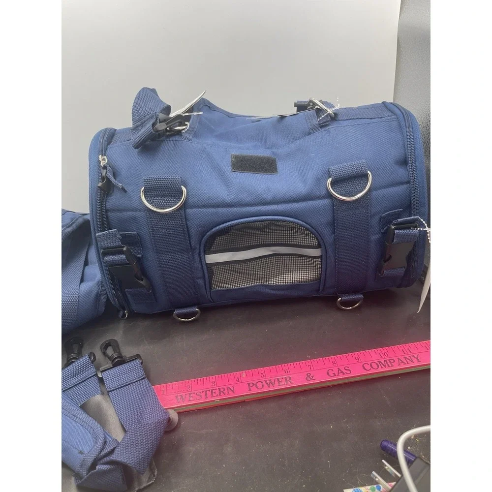 Natuvalle Deluxe Blue Pet Carrier Bag (with shoulder straps) New (v65)